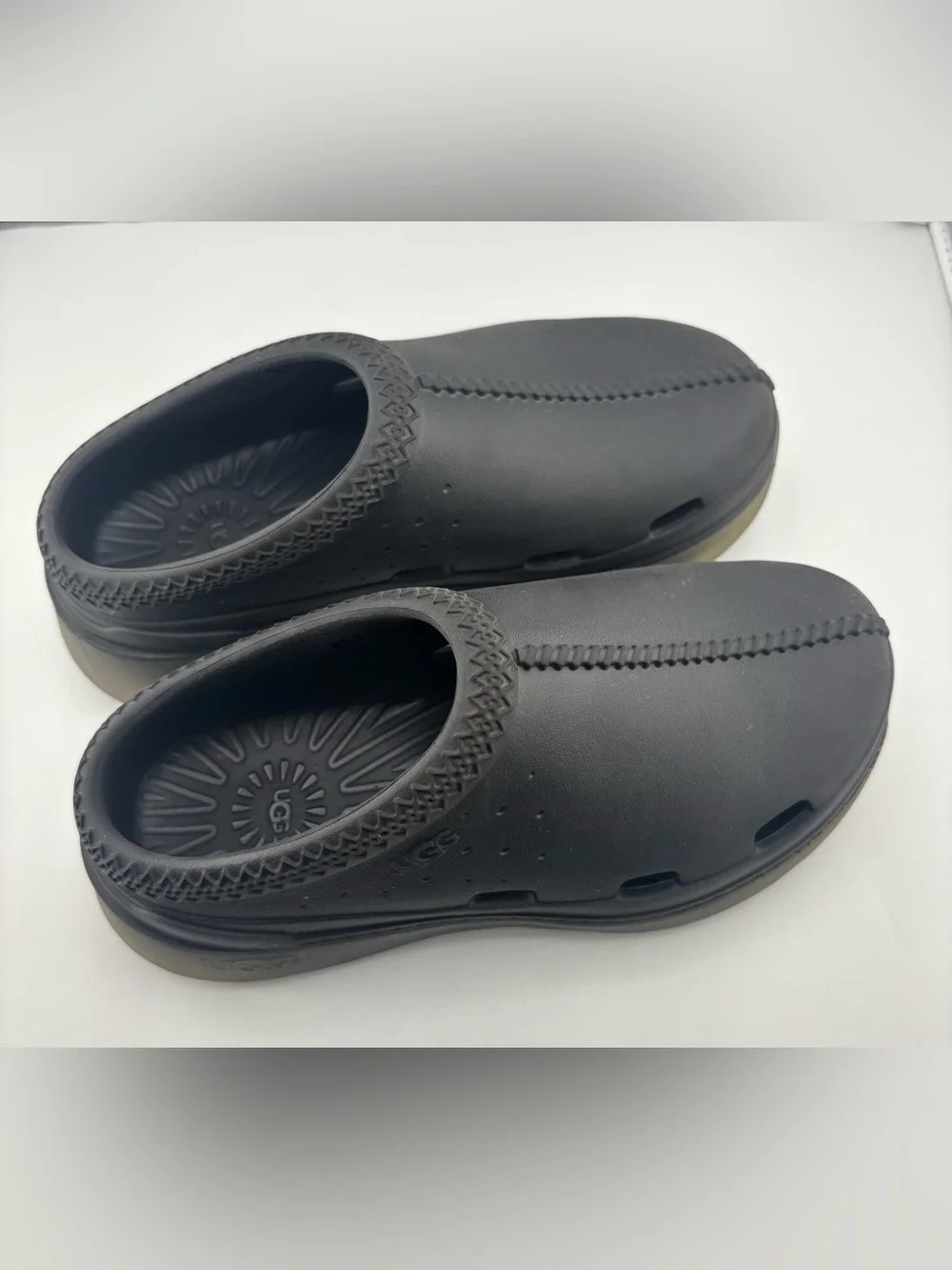 UGG Black Slip-On Foam Clogs